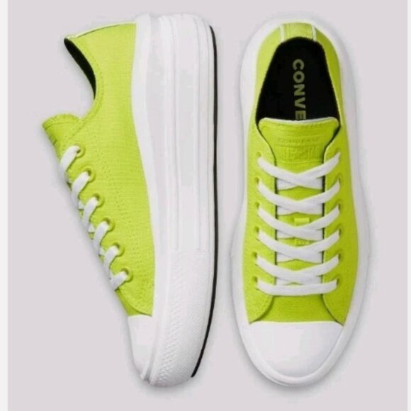 Converse Neon Yellow Sneakers with White Details - Picture 1 of 6